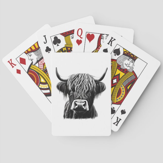 Highland Cow Playing Cards (Back)