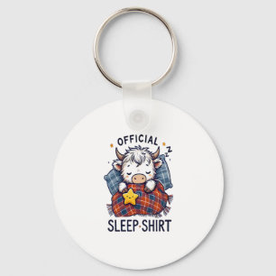 Highland Cow Png, Official Sleep Png Key Ring