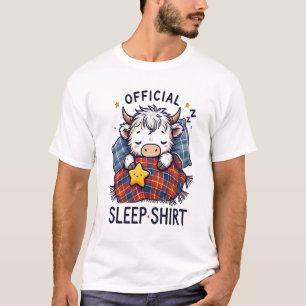 Highland Cow Png, Official Sleep Png T-Shirt