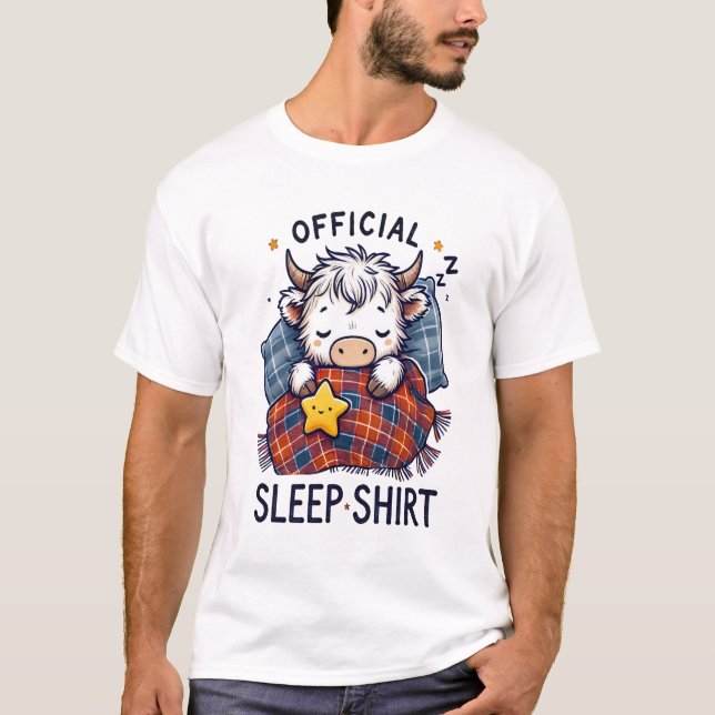 Highland Cow Png, Official Sleep Png T-Shirt (Front)