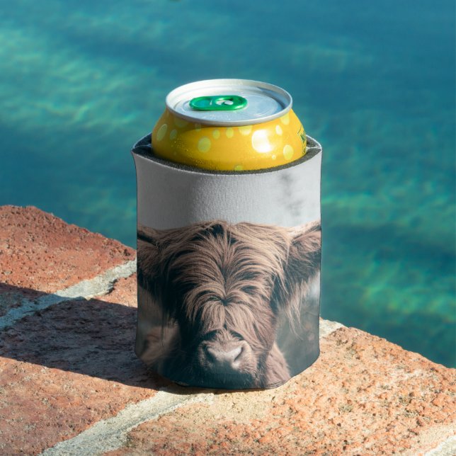 Highland cow portrait can cooler (In Situ Pool)