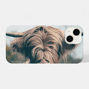 Highland cow portrait iPhone 14 case