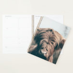 Highland cow portrait planner<br><div class="desc">Animal portrait photograph of majestic highland cow.</div>