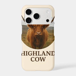 Highland Cow Portrait Poster with "Highland Cow"