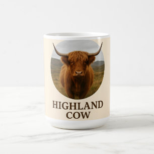 Highland Cow Portrait Poster with "Highland Cow" Coffee Mug