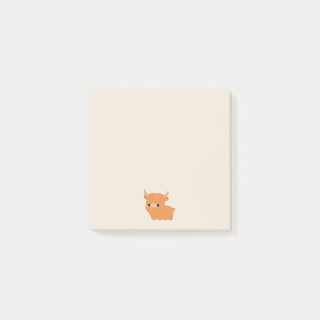 Highland Cow Post-it Notes (Front)