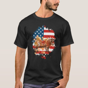 Highland Cow Print Animal Cute Cowgirl For Women U T-Shirt
