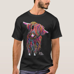 HiGHLaND CoW PRiNT ANiMaL PRiNT ' BoLLY ' T-Shirt