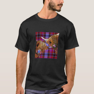 Highland Cow Print Animal Print 'sugar Lump & Nood T-Shirt