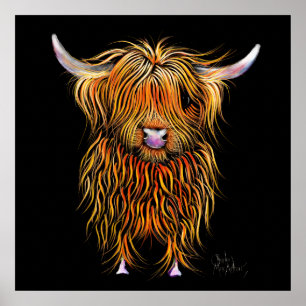 HiGHLaND CoW PRiNT SCoTTiSH ' HuMPHReY ' BY SHiRLe