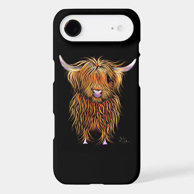 HiGHLaND CoW PRiNT SCoTTiSH ' HuMPHReY' PHoNe CaSe (Back)