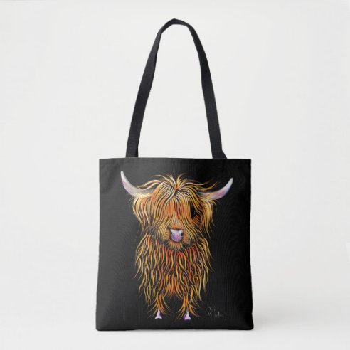 fuzzy cow bag