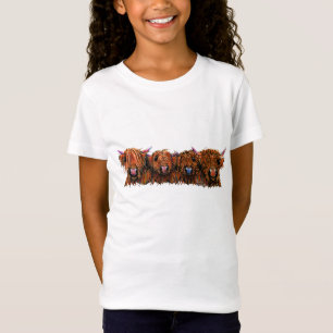 HiGHLaND CoW PRiNT SCoTTiSH ' THe GiNGeR NuTS ' T-Shirt