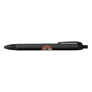 Highland Cow Retro Vintage Black Ink Pen