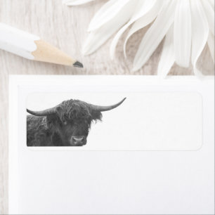 Highland Cow Return Address Labels