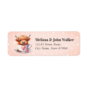 Highland Cow Return Address Labels