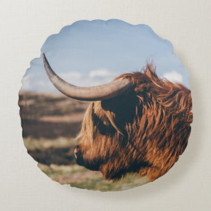 HIGHLAND COW ROUND CUSHION