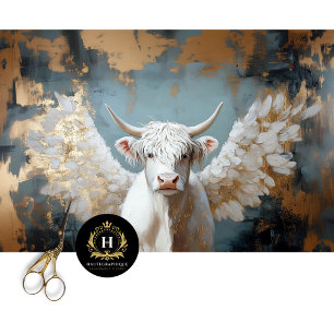 Highland Cow Rustic Boho Farmhouse Decoupage Tissue Paper