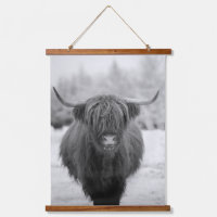 Highland Cow Rustic Farmhouse art