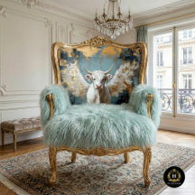 Highland Cow Rustic Farmhouse Furniture Decoupage