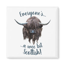Highland Cow Says Everyone's Scottish!