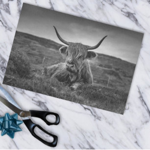Highland Cow Scotland Rustic Tissue Paper