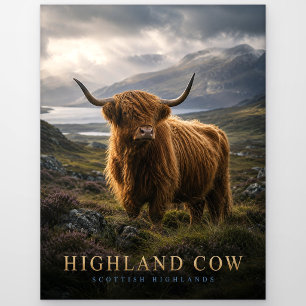 Highland Cow Scottish Highlands ANIMALS Postcard