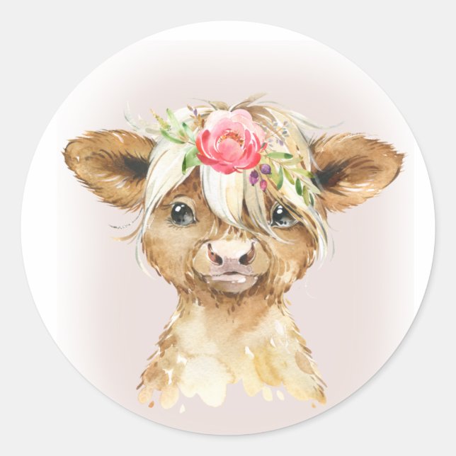 Highland Cow Stickers (Front)