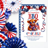 Highland Cow | Sunglasses 4th of July BBQ Party
