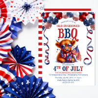 Highland Cow | Sunglasses 4th of July BBQ Party