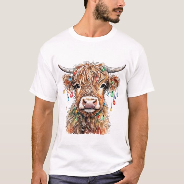 Highland Cow T Shirt (Front)