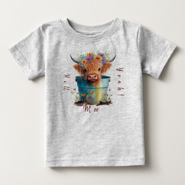 Highland cow T-shirt (Front)