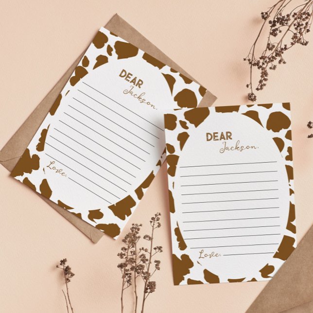 Highland Cow Time Capsule Note Message Card (Creator Uploaded)