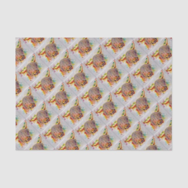 Highland Cow Tissue Paper (Front)