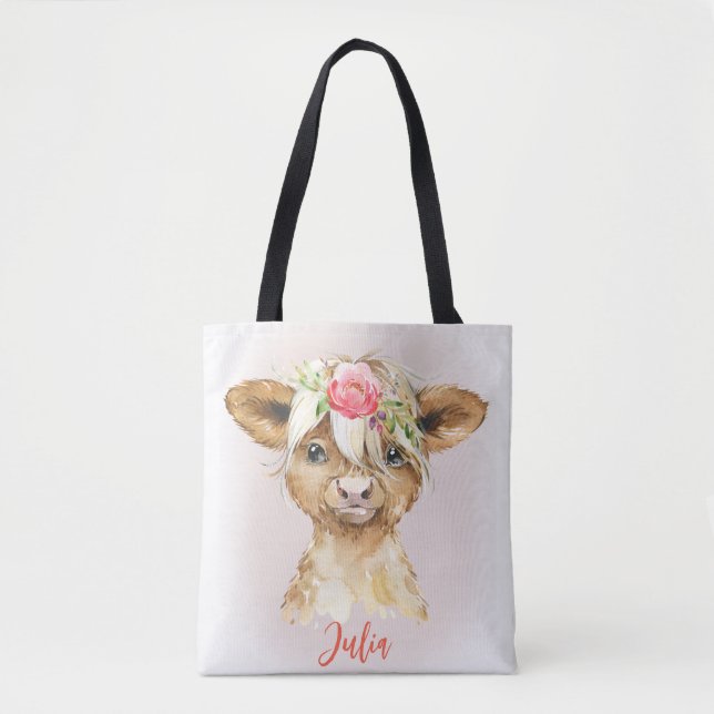 Highland Cow Tote Bag (Front)