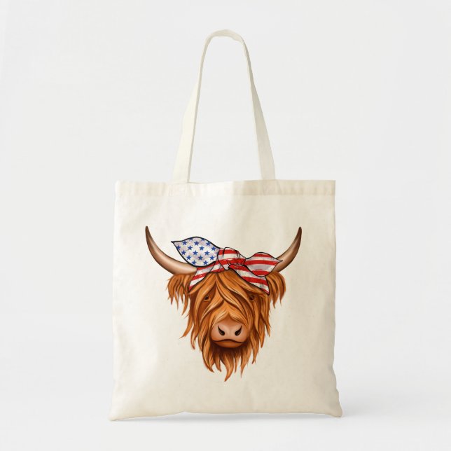 Highland Cow Tote Bag (Front)