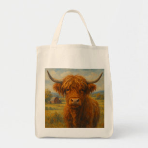 Highland Cow Tote Bag (Front & Rear View)