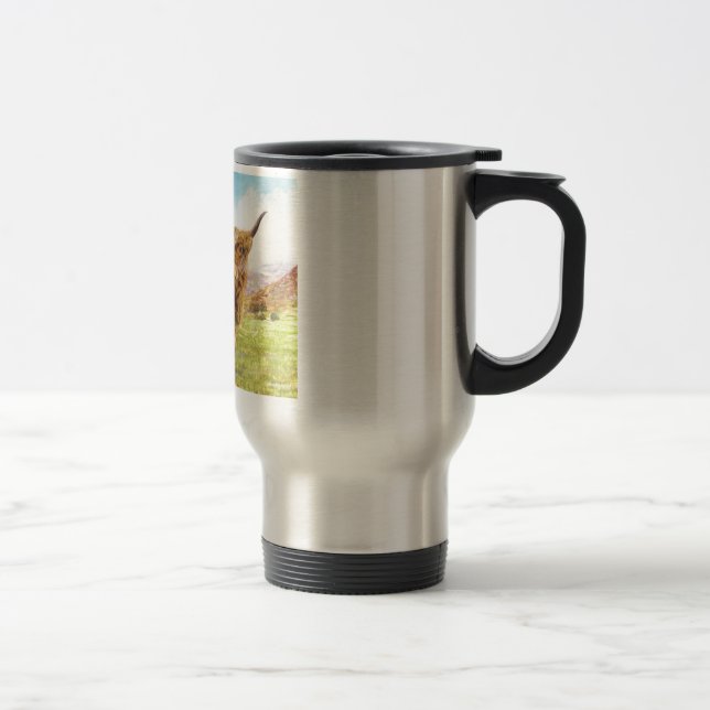 Highland Cow Travel Mug (Right)
