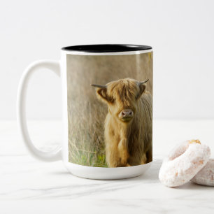 Highland Cow Two-Tone Coffee Mug