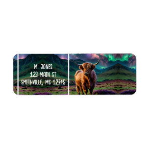 Highland Cow Under The stars