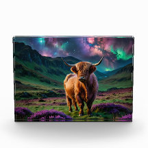 Highland Cow Under The Stars