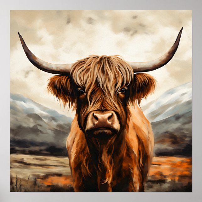 Highland Cow Wall Decor (Front)
