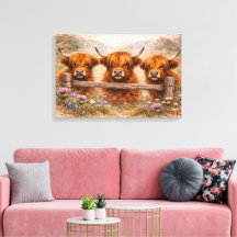 Highland Cow - Watercolour Animals
