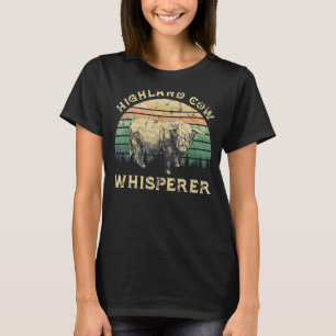 Highland Cow Whisperer Bison Scottish Farm T-Shirt