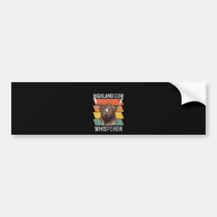 Highland Cow Whisperer Bumper Sticker