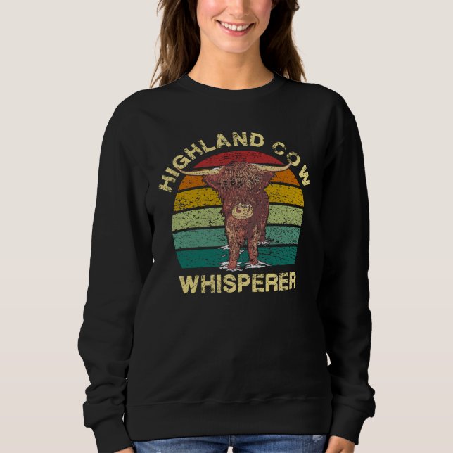 Highland Cow Whisperer Sweatshirt (Front)