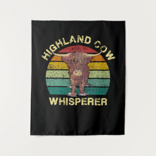 Highland Cow Whisperer Tapestry