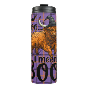 Highland Cow Witch  Thermal Tumbler