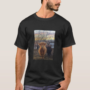 Highland Cow with her baby T-Shirt