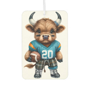Highland Cows and Football Car Air Freshener